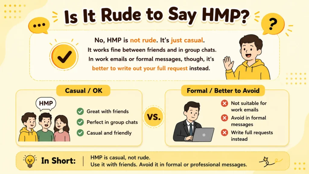 hmp meaning in text