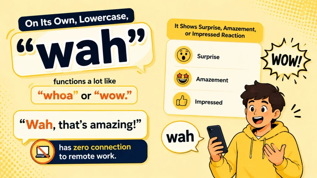 WAH Meaning in Text