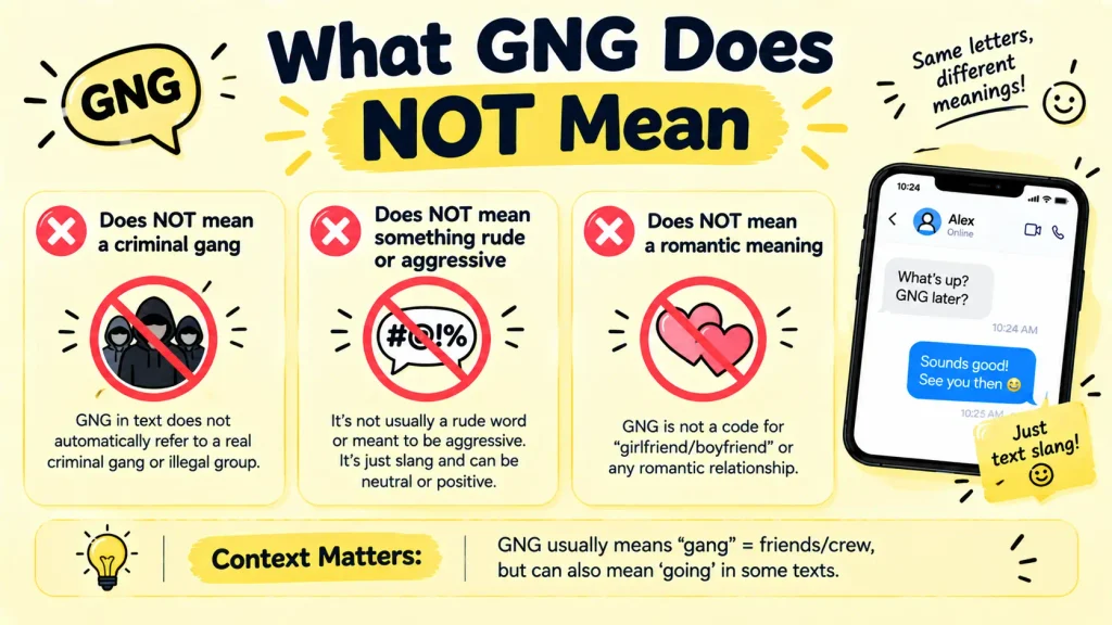 GNG Meaning in Text