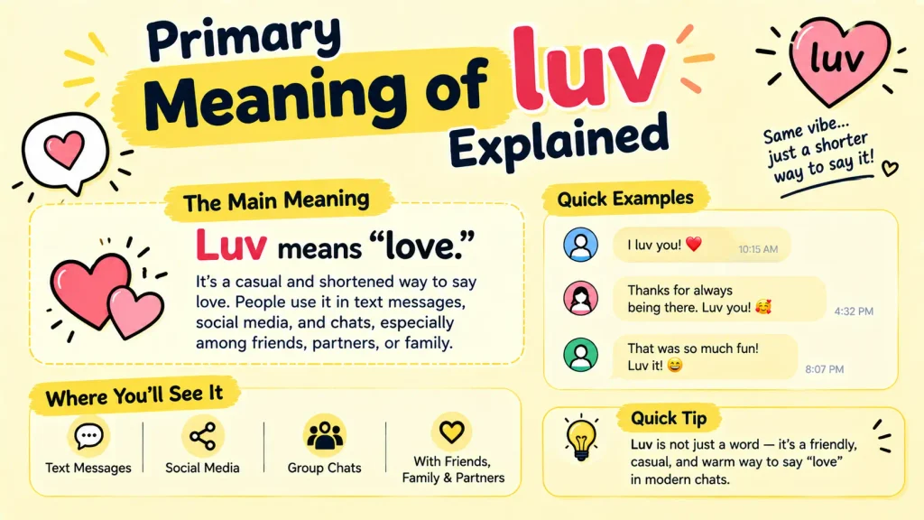 Luv Meaning in Text