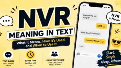 NVR Meaning in Text